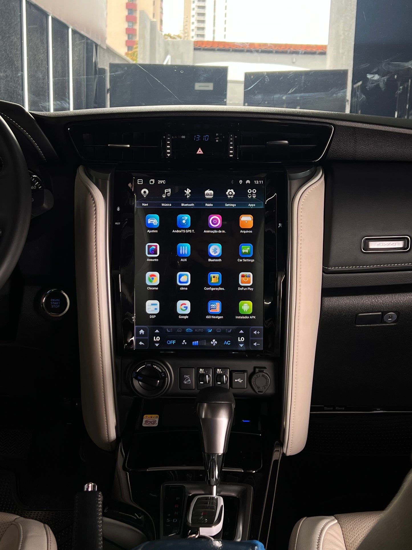 Multimídia Tesla Hilux SW4 2016 A 2025 Octacore 4gb/64gb