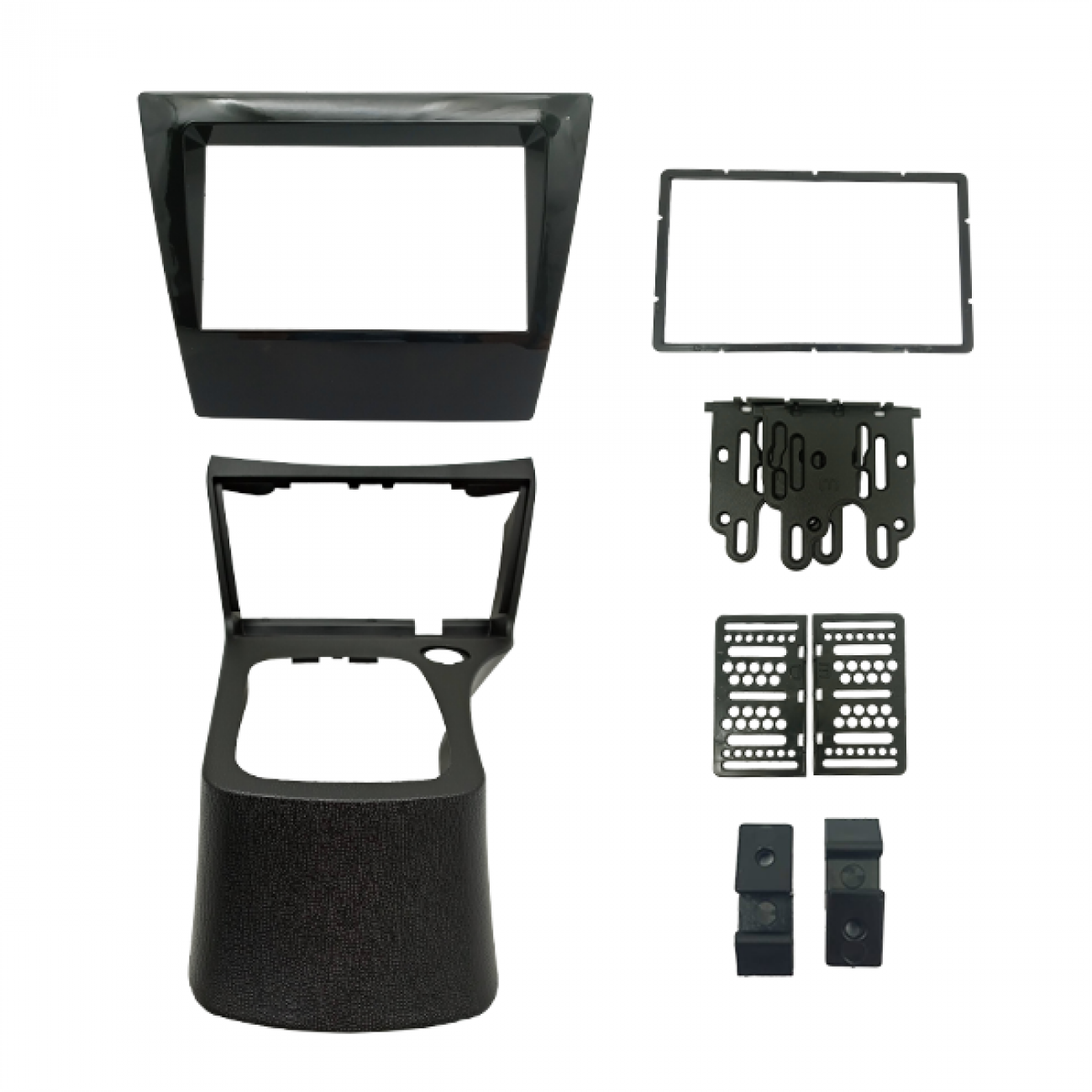 MOLDURA 6.8 E 7 CHEVROLET CELTA G2 2007-2015 E PRISMA 2006-2012 COM CONSOLE BLACK PIANO