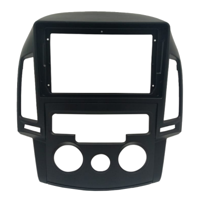 MOLDURA 9 HYUNDAI I30 2009-2012 AR ANALÓGICO PRETO