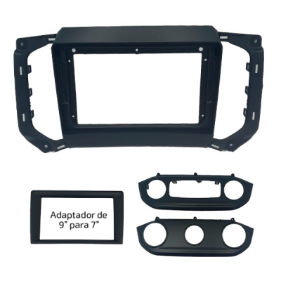 MOLDURA 9 E 7 CHEVROLET S10 E TRAILBLAZER 2016 AR DIGITAL + ANALÓGICO