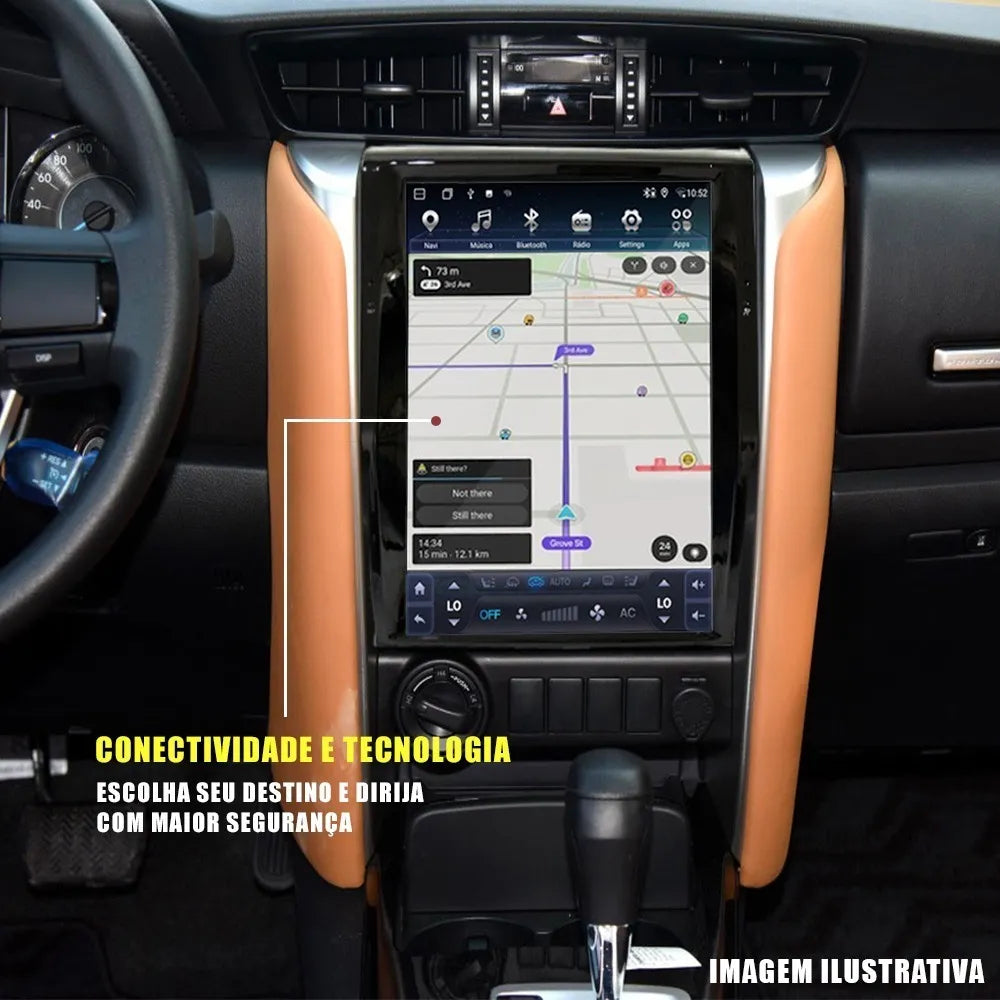 Multimídia Tesla Hilux SW4 2016 A 2025 Octacore 4gb/64gb