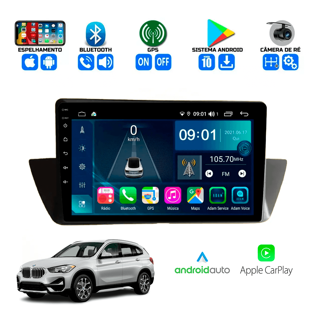 Central Multimidia BMW X1 2010 a 2016 Cartronic OCTACORE