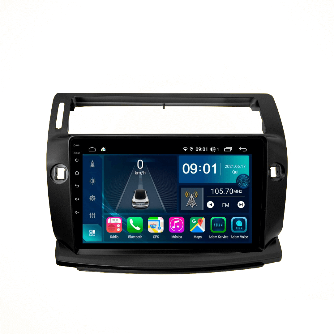 Central Multimidia Citroen C4 2007 a 2014 Cartronic