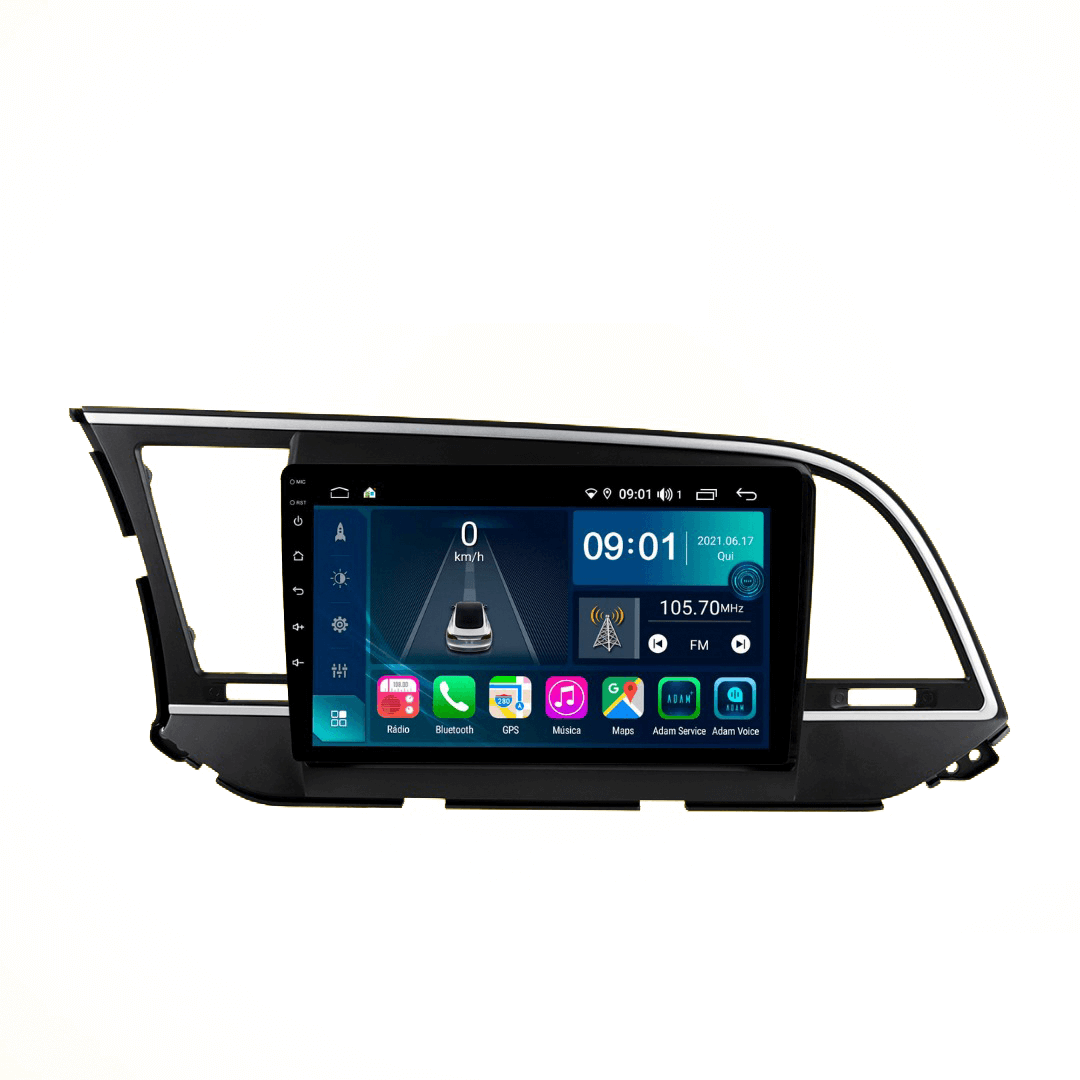 Central Multimidia Hyundai Elantra 2017 a 2021 Cartronic