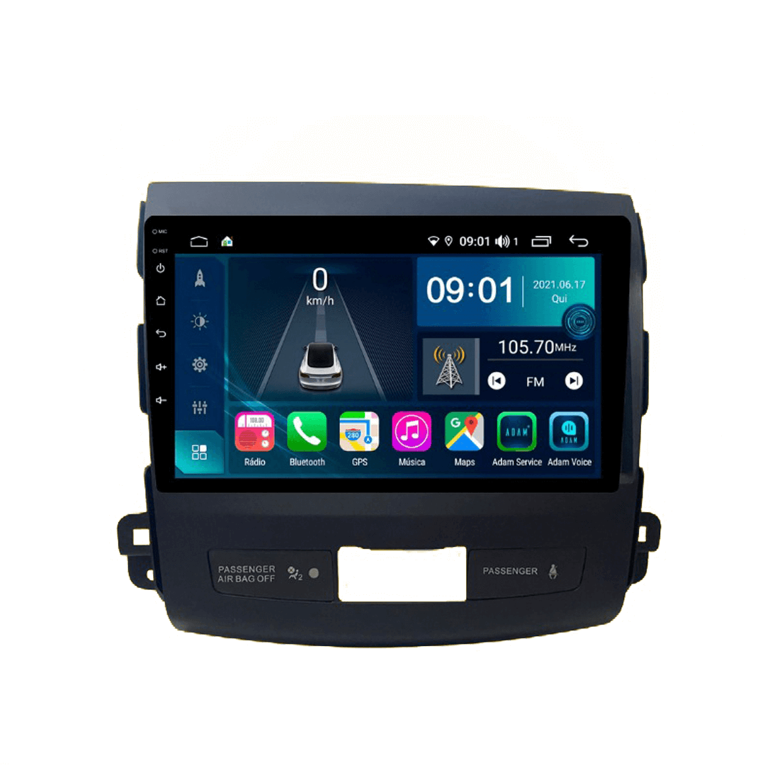 Central Multimidia Mitsubishi Outlander 2007 a 2012 Cartronic