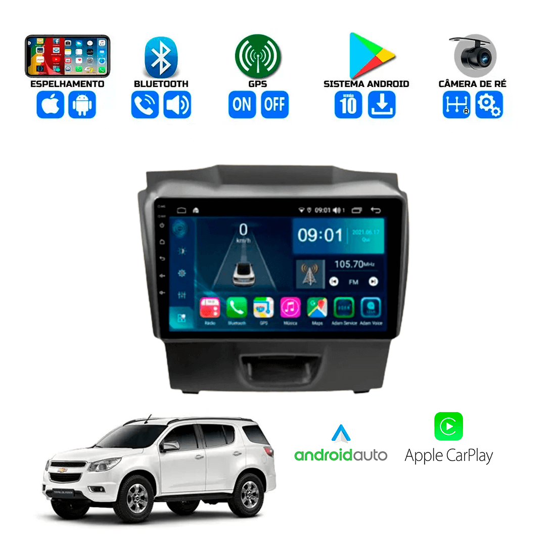 Central Multimidia Chevrolet Trailblazer 2012 a 2016 Cartronic