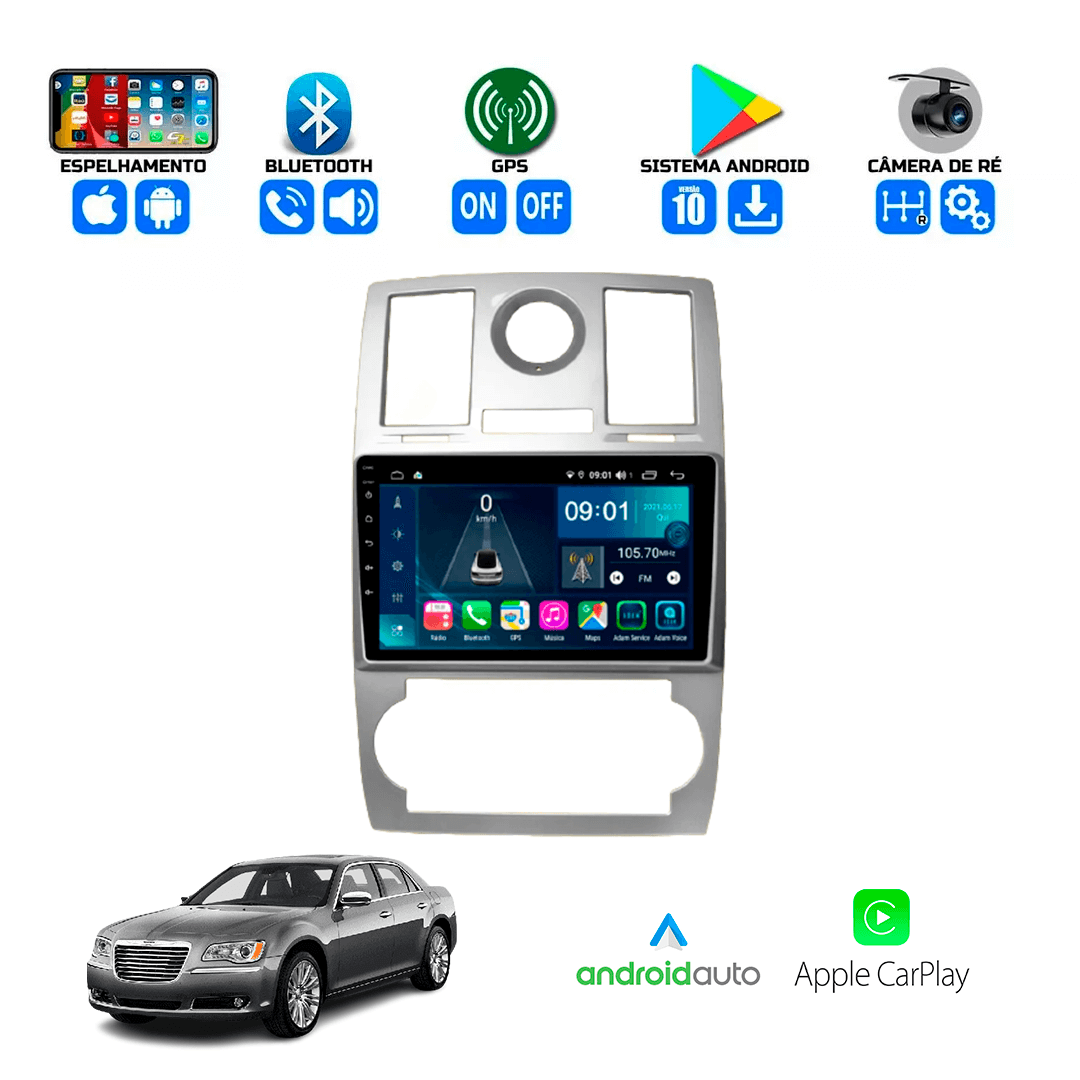 Central Multimidia Chrysler 300c 2006 a 2011 Cartronic OCTACORE