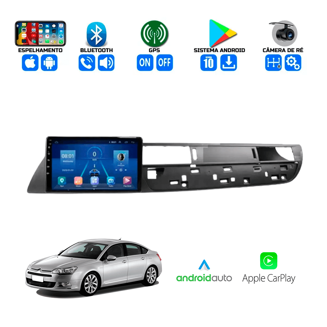 Central Multimidia Citroen C5 2009 a 2012 Cartronic OCTACORE