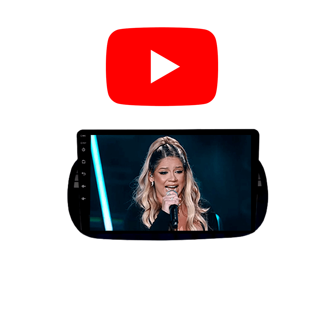 Central Multimidia Fiat 500 Branco / Preto 2009 a 2015 Cartronic OCTACORE