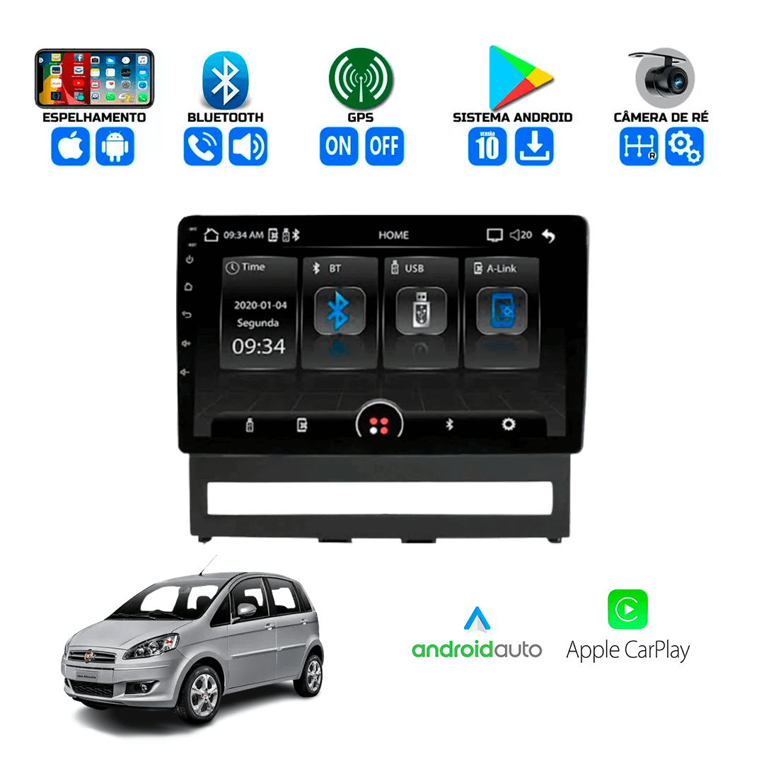 Central Multimidia Fiat Ideia 2005 a 2012 Cartronic
