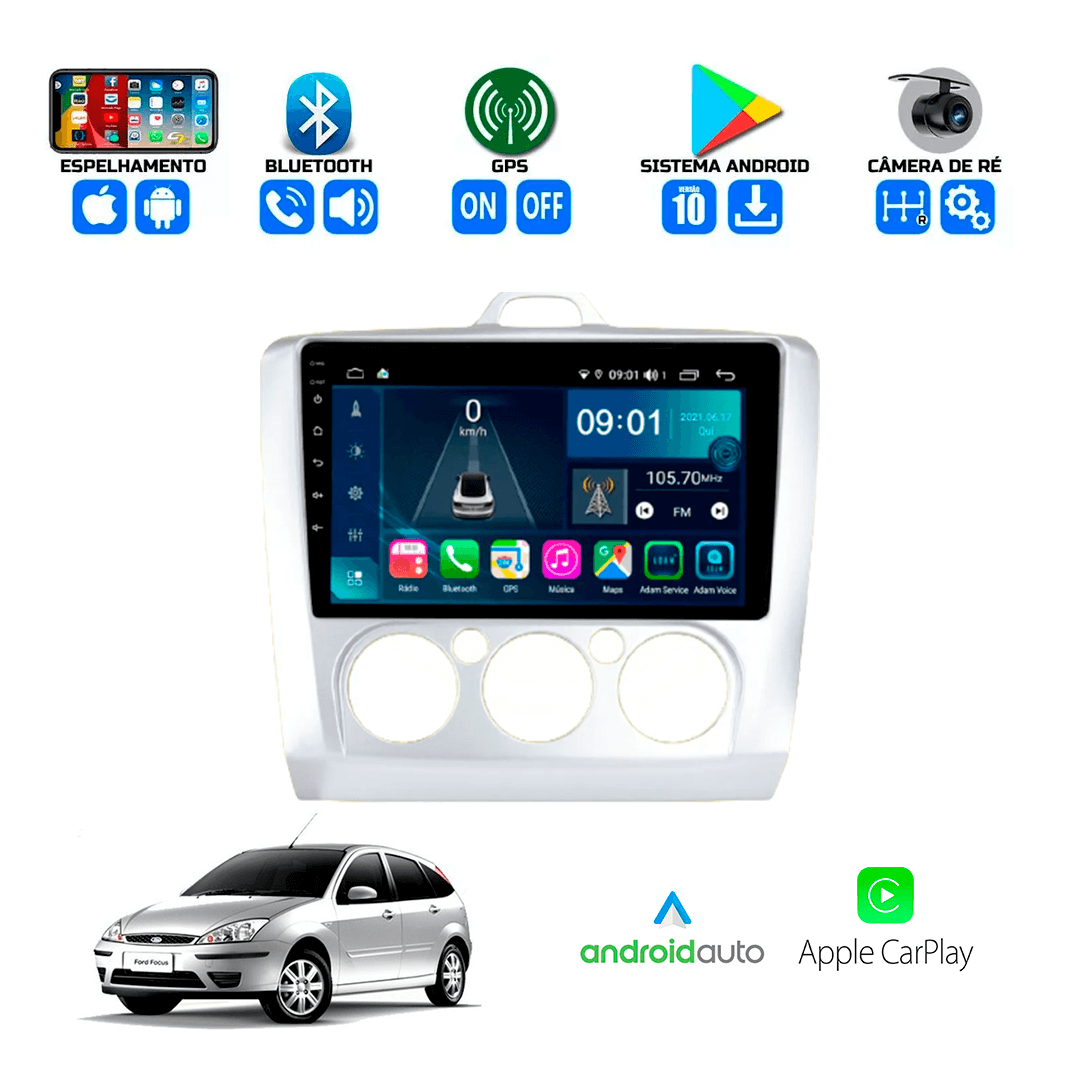 Central Multimidia Ford Focus 2009 a 2013 Cartronic