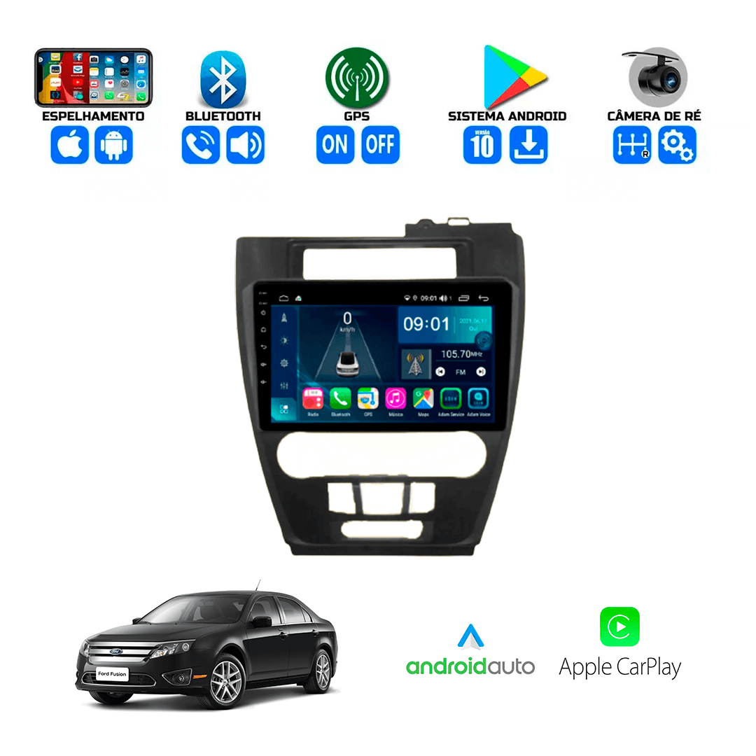 Central Multimidia Ford Fusion 2010 a 2012 Cartronic