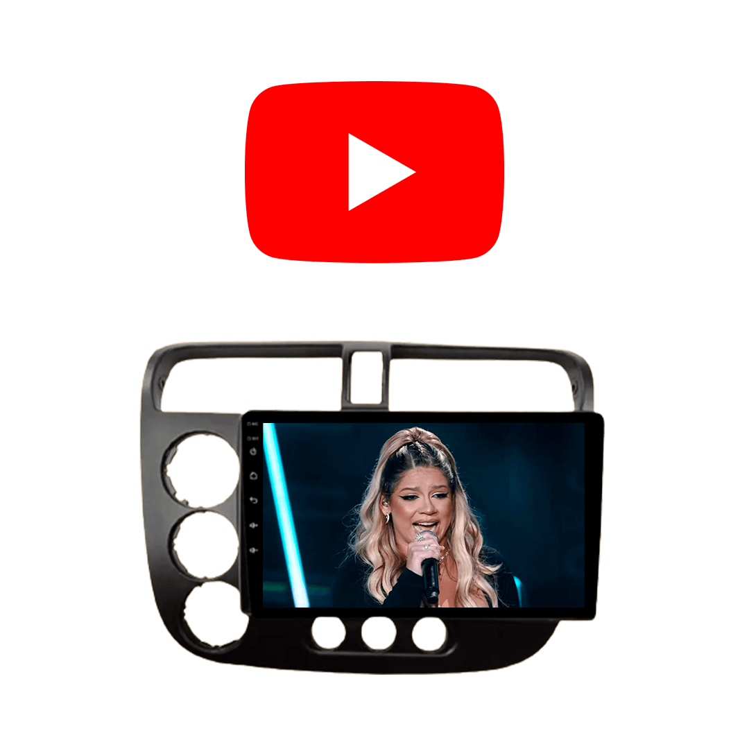 Central Multimidia Honda Civic 2001 a 2006 Cartronic OCTACORE