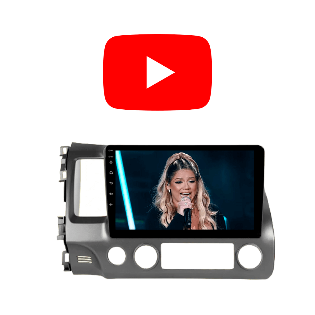 Central Multimidia Honda Civic 2007 a 2011 Cartronic OCTACORE