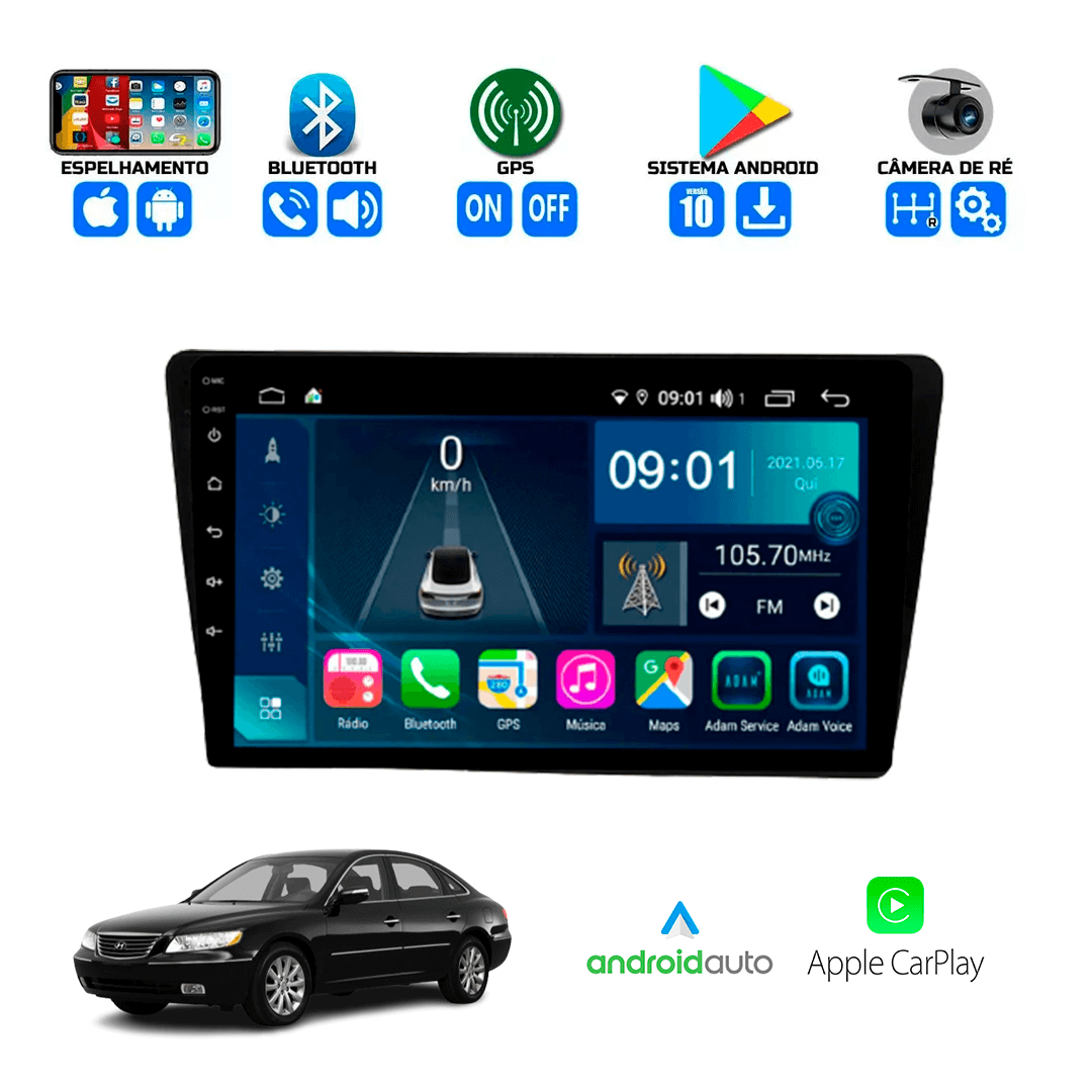 Central Multimidia Hyundai Azera 2007 a 2011 Cartronic