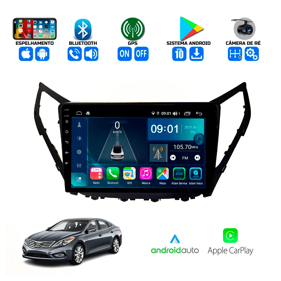 Central Multimidia Hyundai Azera 2014 a 2016 Cartronic