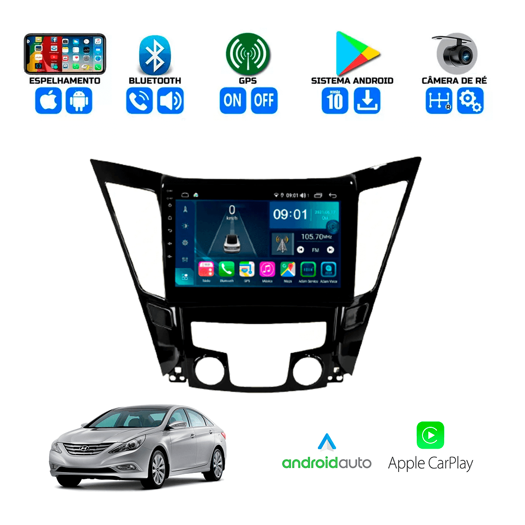 Central Multimidia Hyundai Sonata 2011 a 2014 Cartronic
