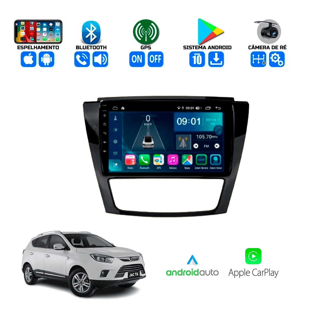 Central Multimidia JAC T6 2014 a 2016 Cartronic