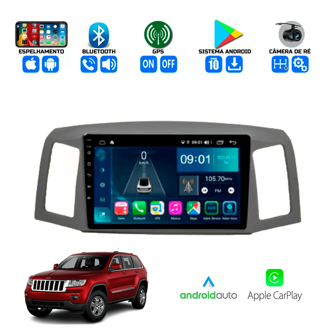 Central Multimidia Jeep Gran Cherokee 2014 a 2020 Cartronic