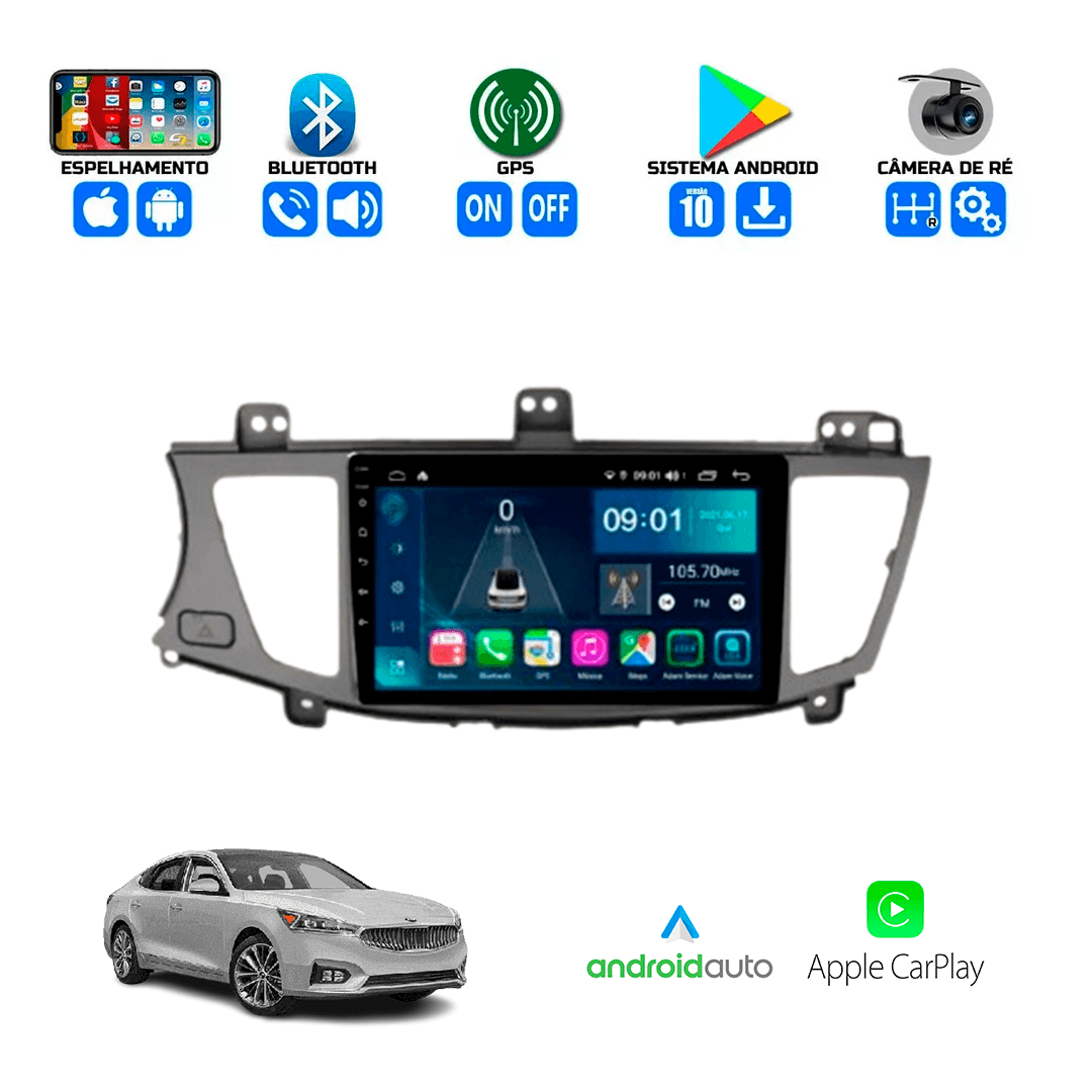 Central Multimidia Kia Cadenza 2009 a 2014 Cartronic