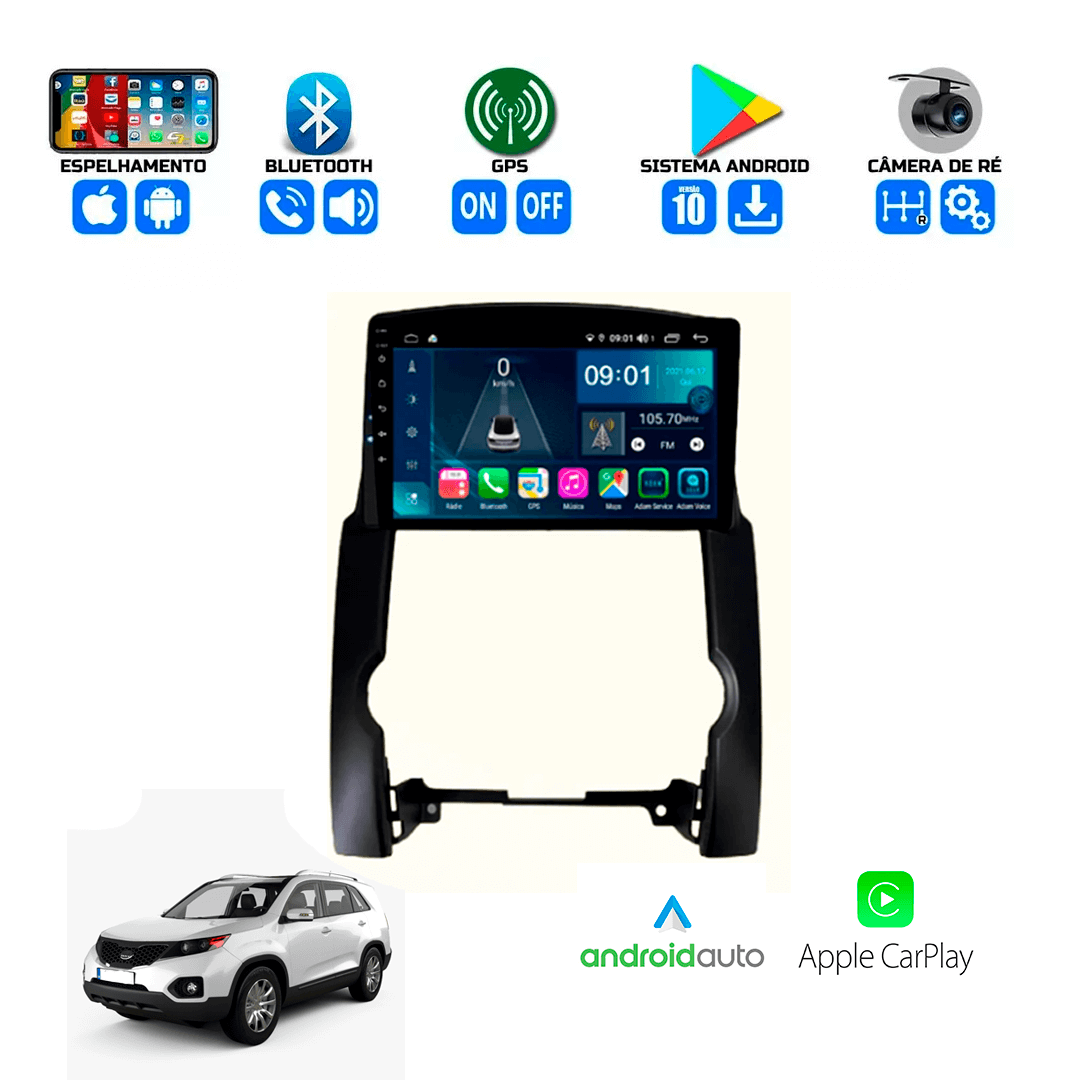 Central Multimidia Kia Sorento 2011 a 2013 Cartronic