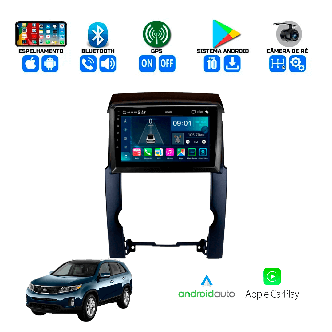 Central Multimidia Kia Sorento 2014 a 2015 Cartronic