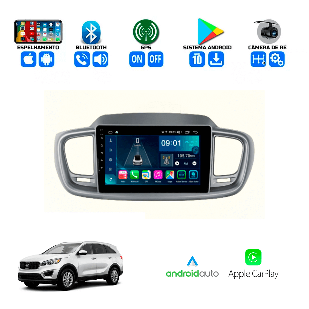 Central Multimidia Kia Sorento 2016 a 2022 Cartronic
