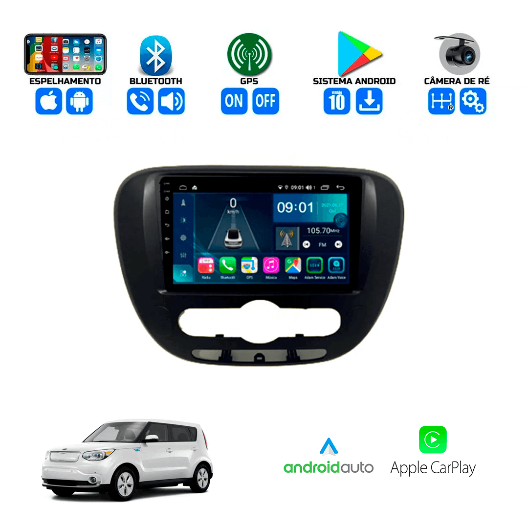 Central Multimidia Kia Soul 2015 a 2021 Cartronic