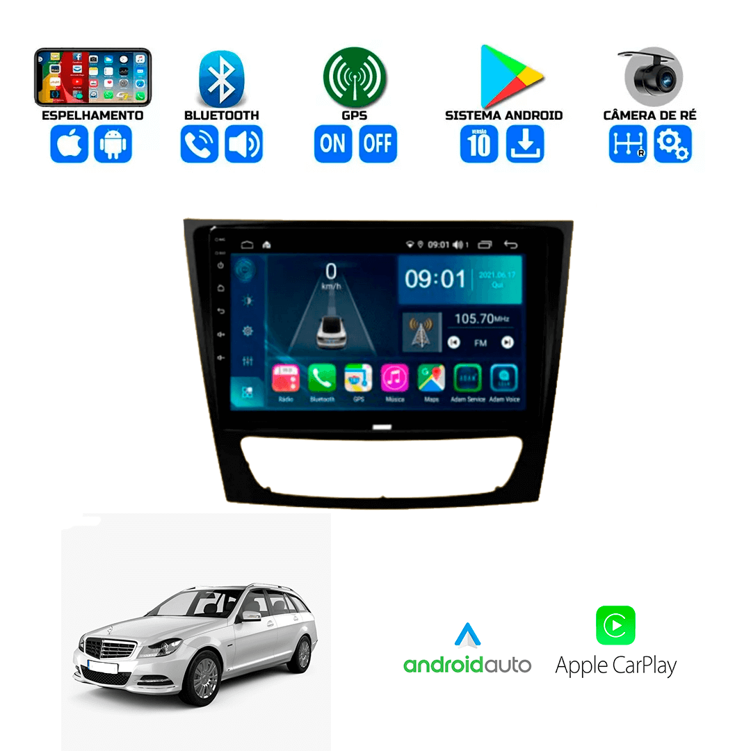 Central Multimidia Mercedes-Benz Classe C 2012 a 2014 Cartronic