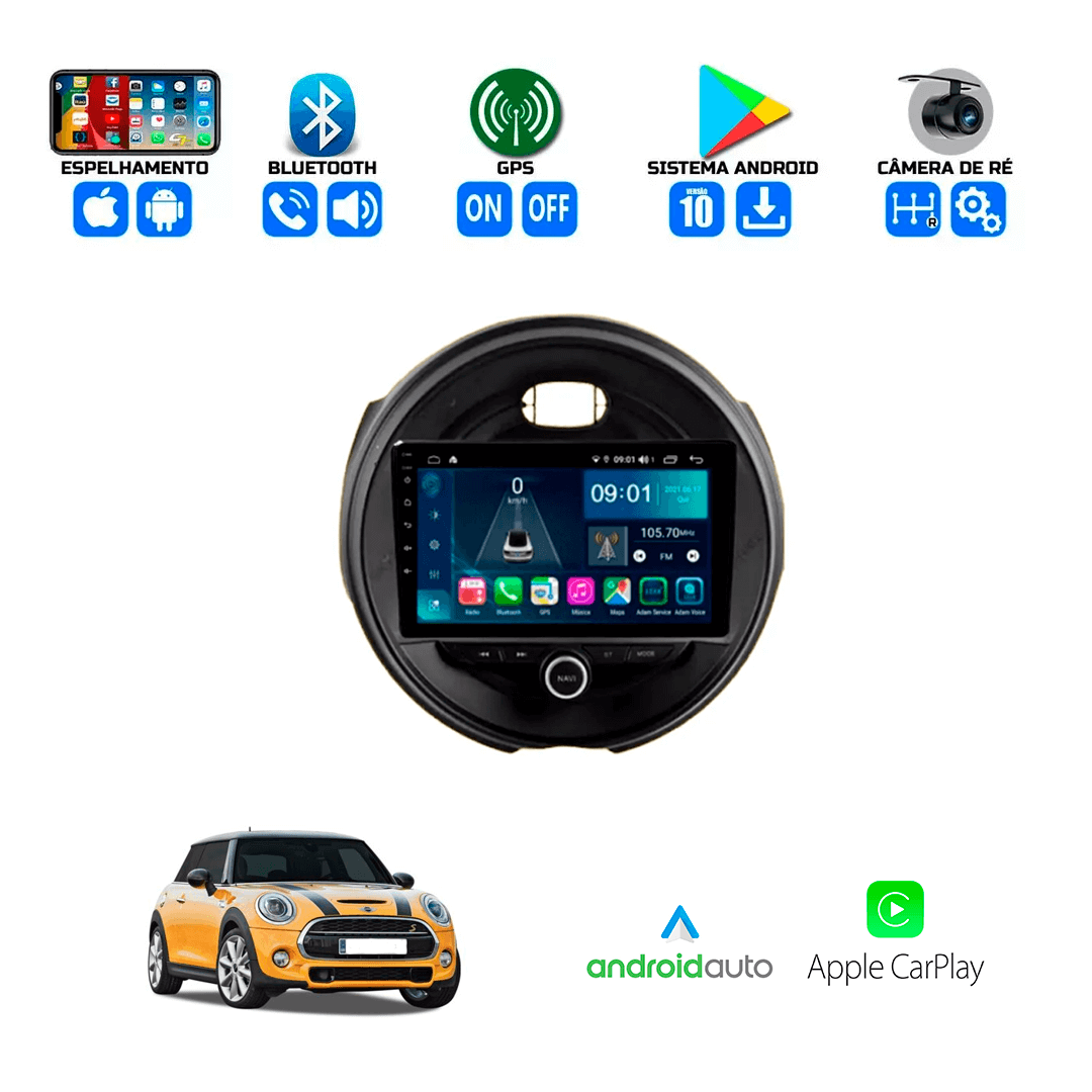 Central Multimidia Mini Cooper 1.5 / 2.0 2014 a 2020 Cartronic