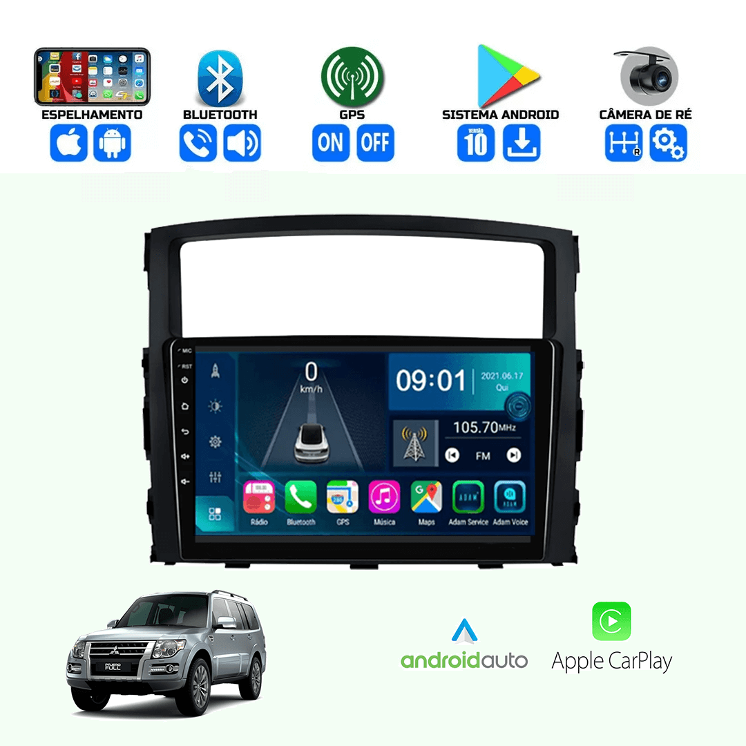 Central Multimidia Mitsubishi Pajero Full 2008 a 2019 Cartronic
