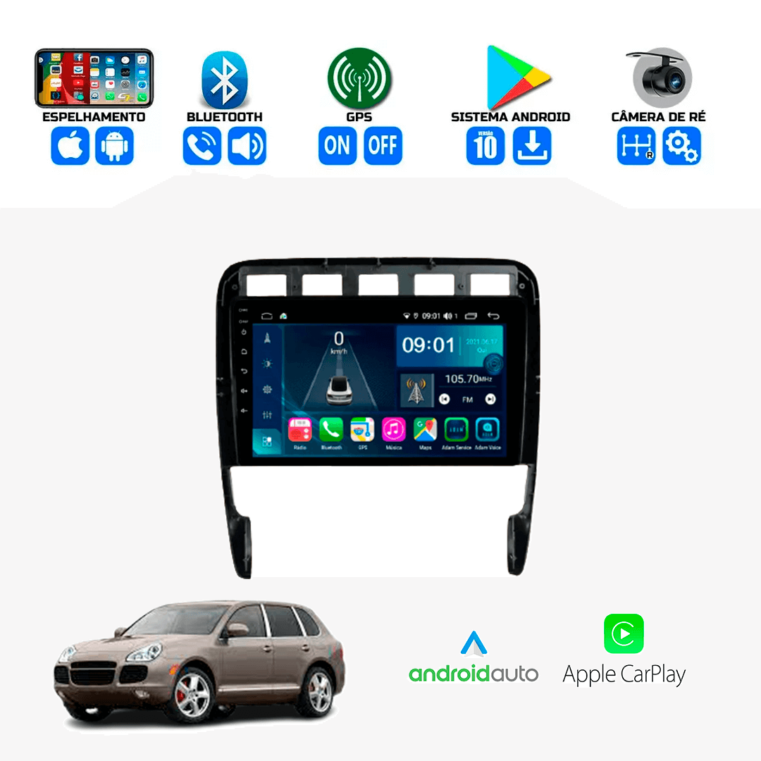 Central Multimidia Porsche Cayenne 2006 a 2011 Cartronic