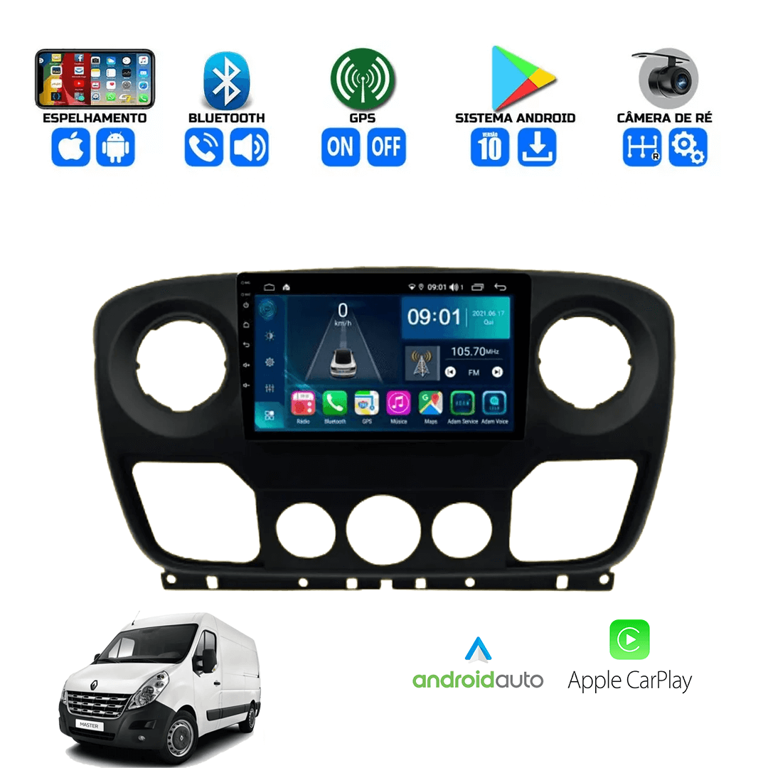 Central Multimidia Renault Master 2014 a 2021 Cartronic