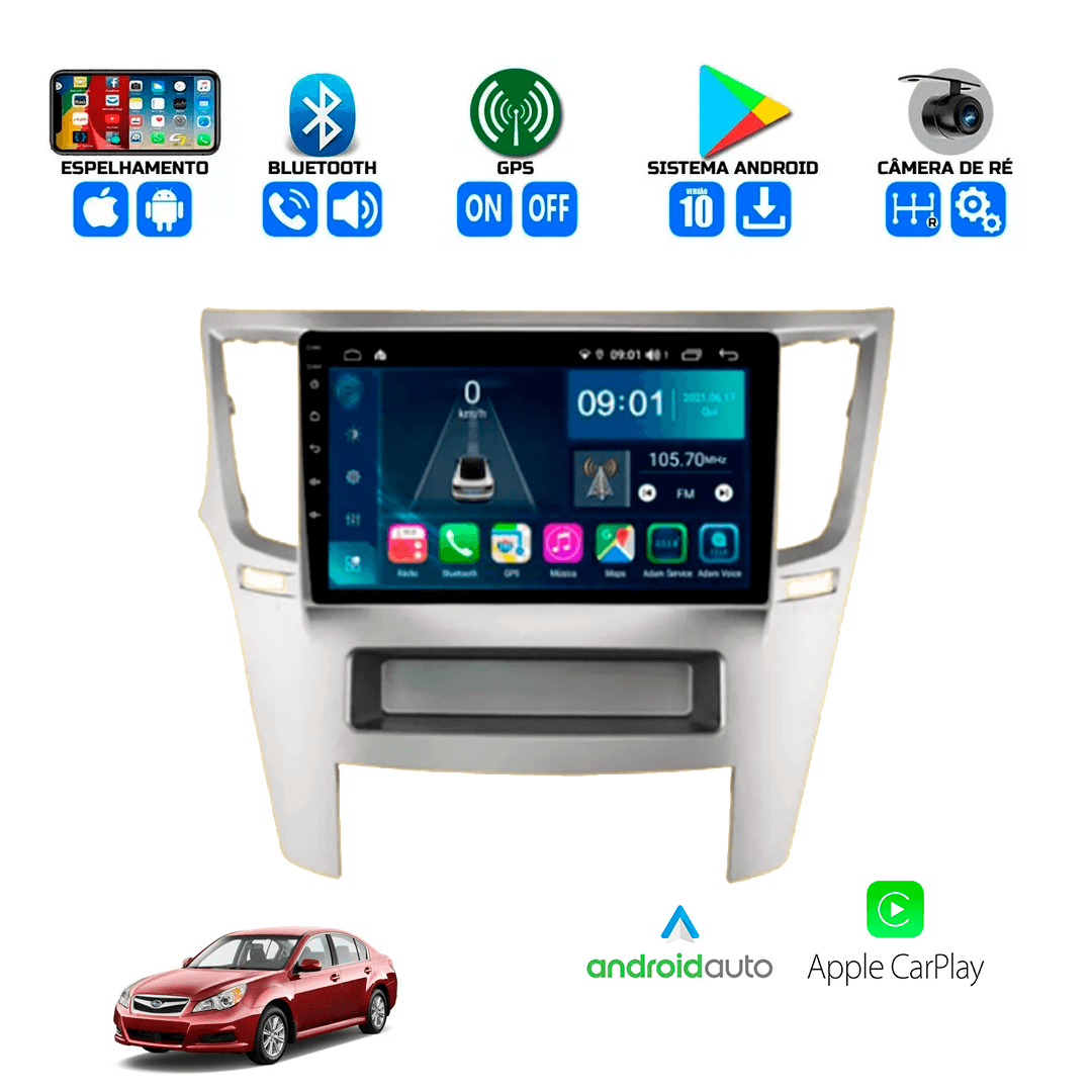 Central Multimidia Subaru Legacy 2010 a 2014 Cartronic