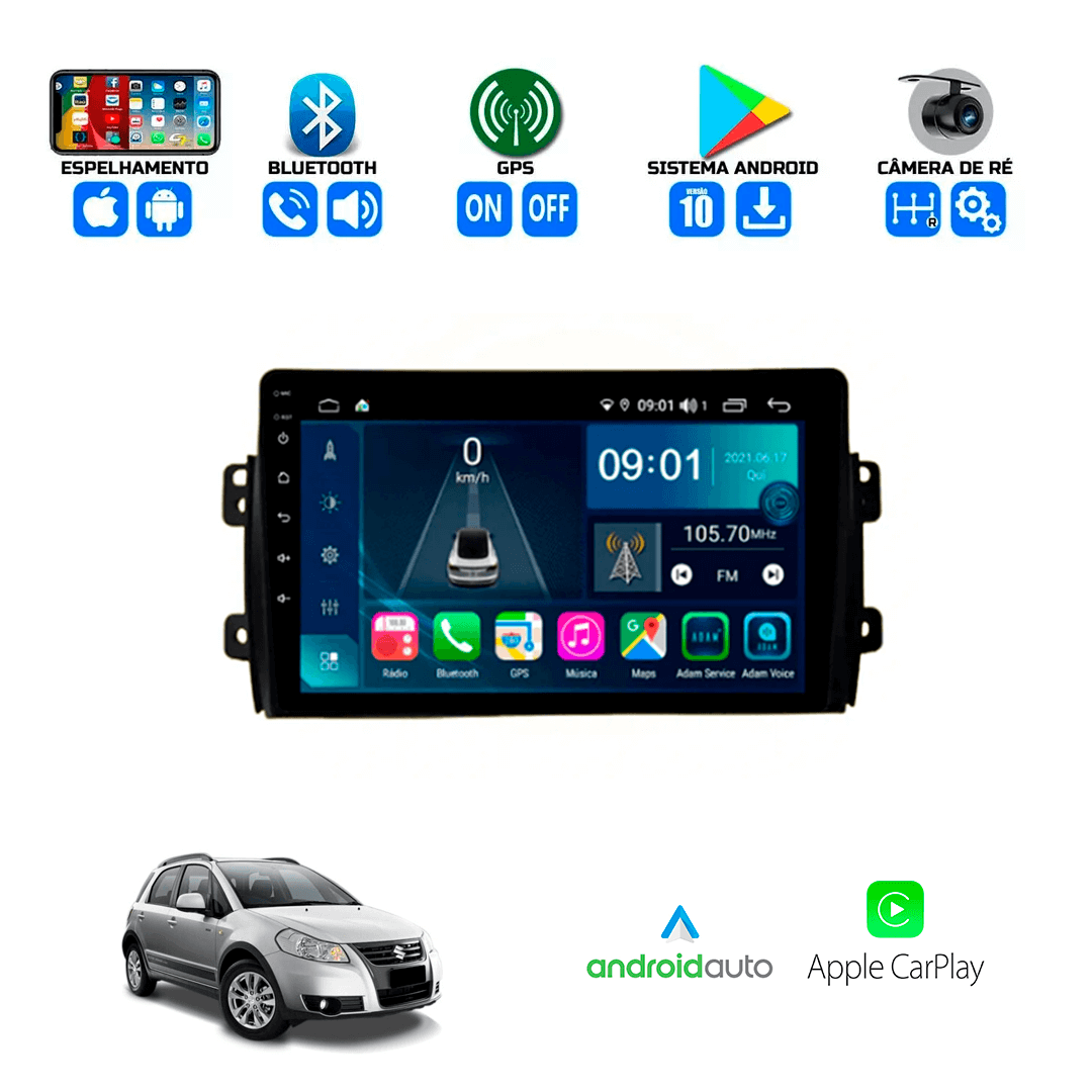 Central Multimidia Suzuki Sx4 2009 a 2015 Cartronic
