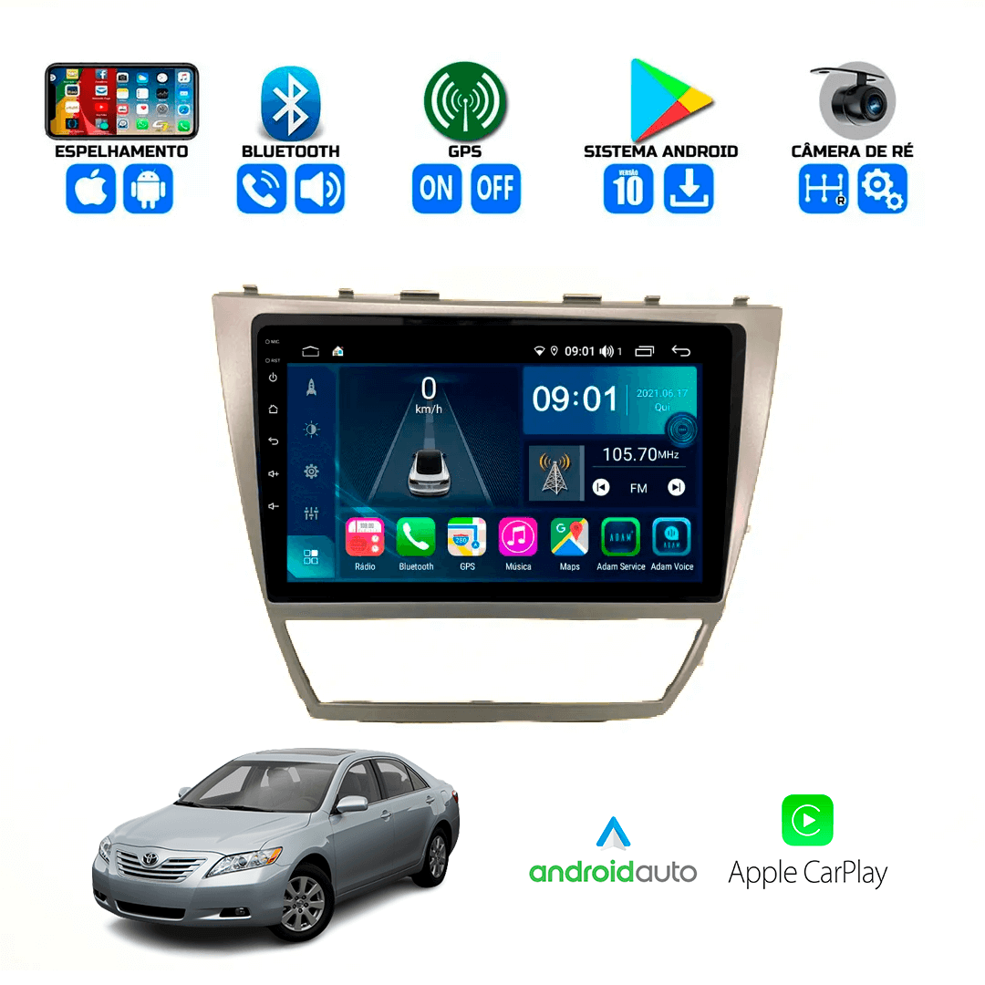 Central Multimidia Toyota Camry 2008 a 2011 Cartronic
