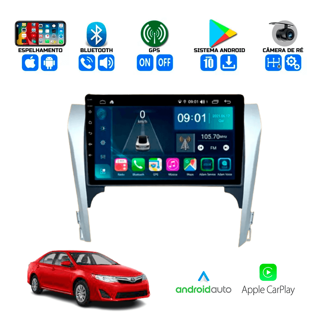 Central Multimidia Toyota Camry 2012 a 2015 Cartronic