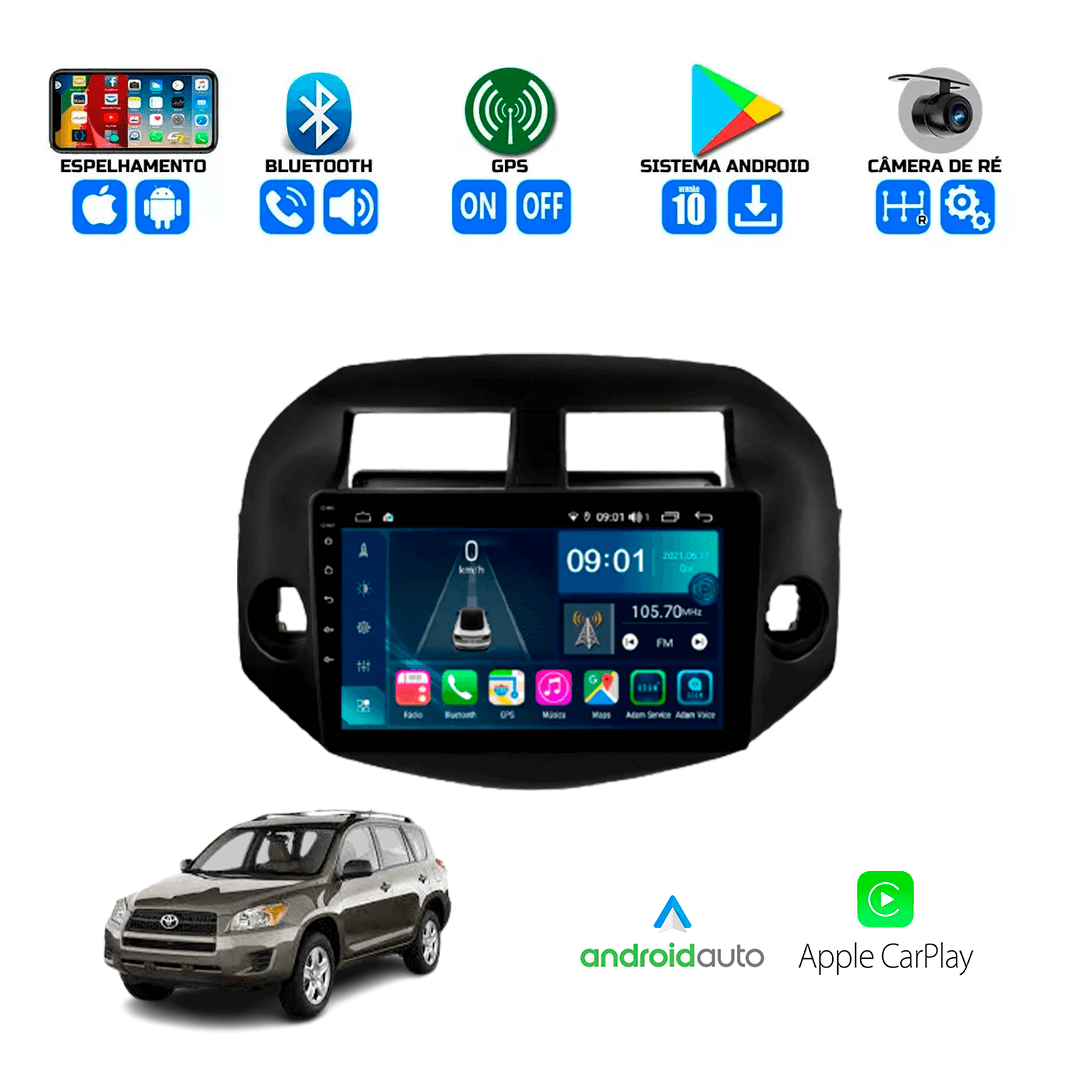 Central Multimidia Toyota Rav4 2006 a 2012 Cartronic