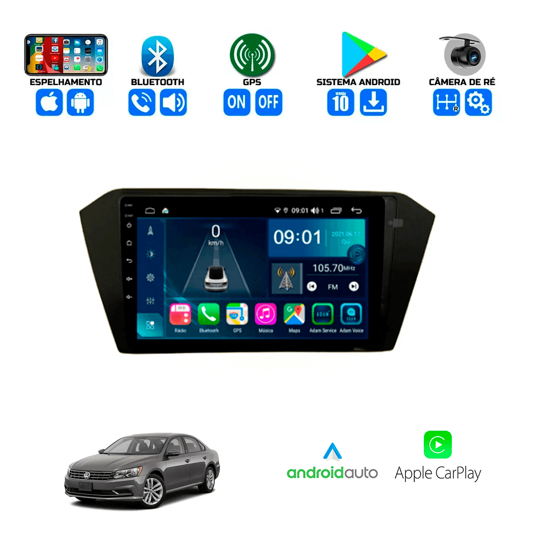 Central Multimidia Volkswagen Passat 2016 a 2023 Cartronic