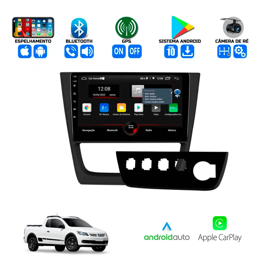 Central Multimidia Volkswagen Saveiro 2013 a 2016 Cartronic