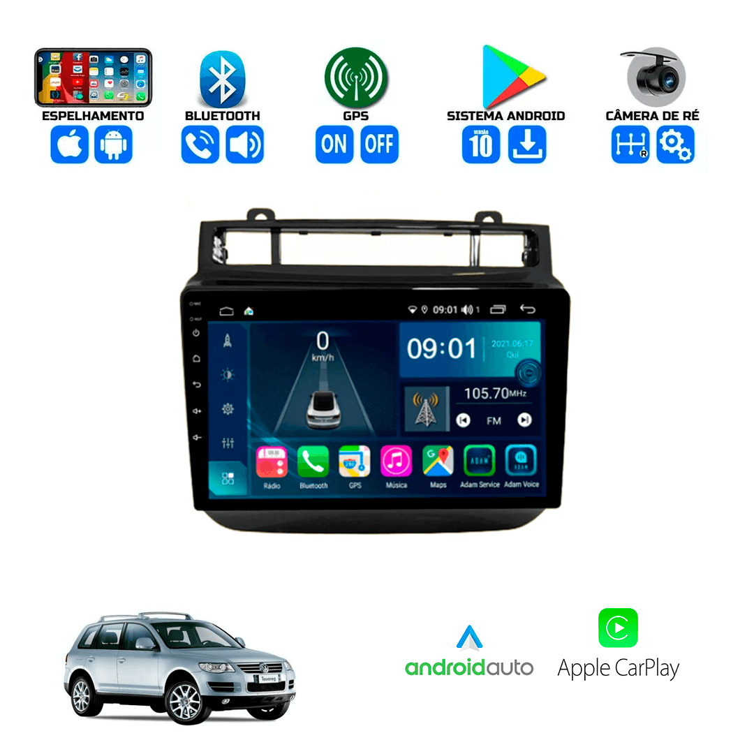 Central Multimidia Volkswagen Touareg 2010 a 2017 Cartronic