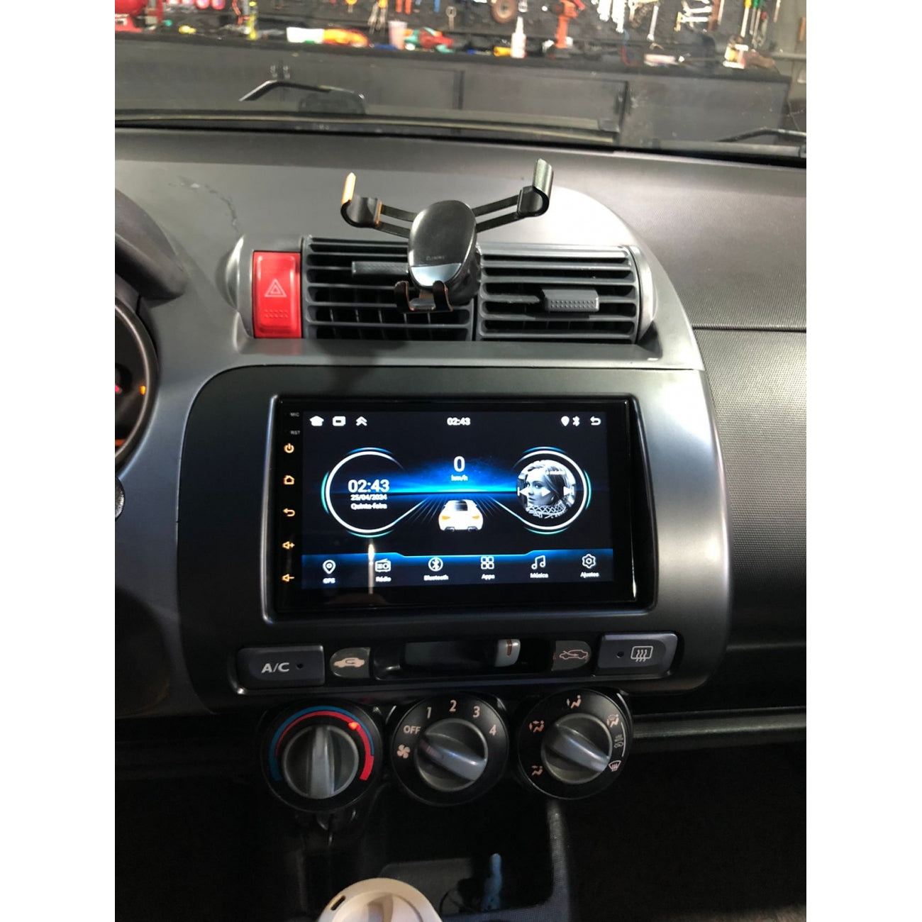 MOLDURA 6.8 E 7 HONDA FIT G1 2004-2008 GRAFITE