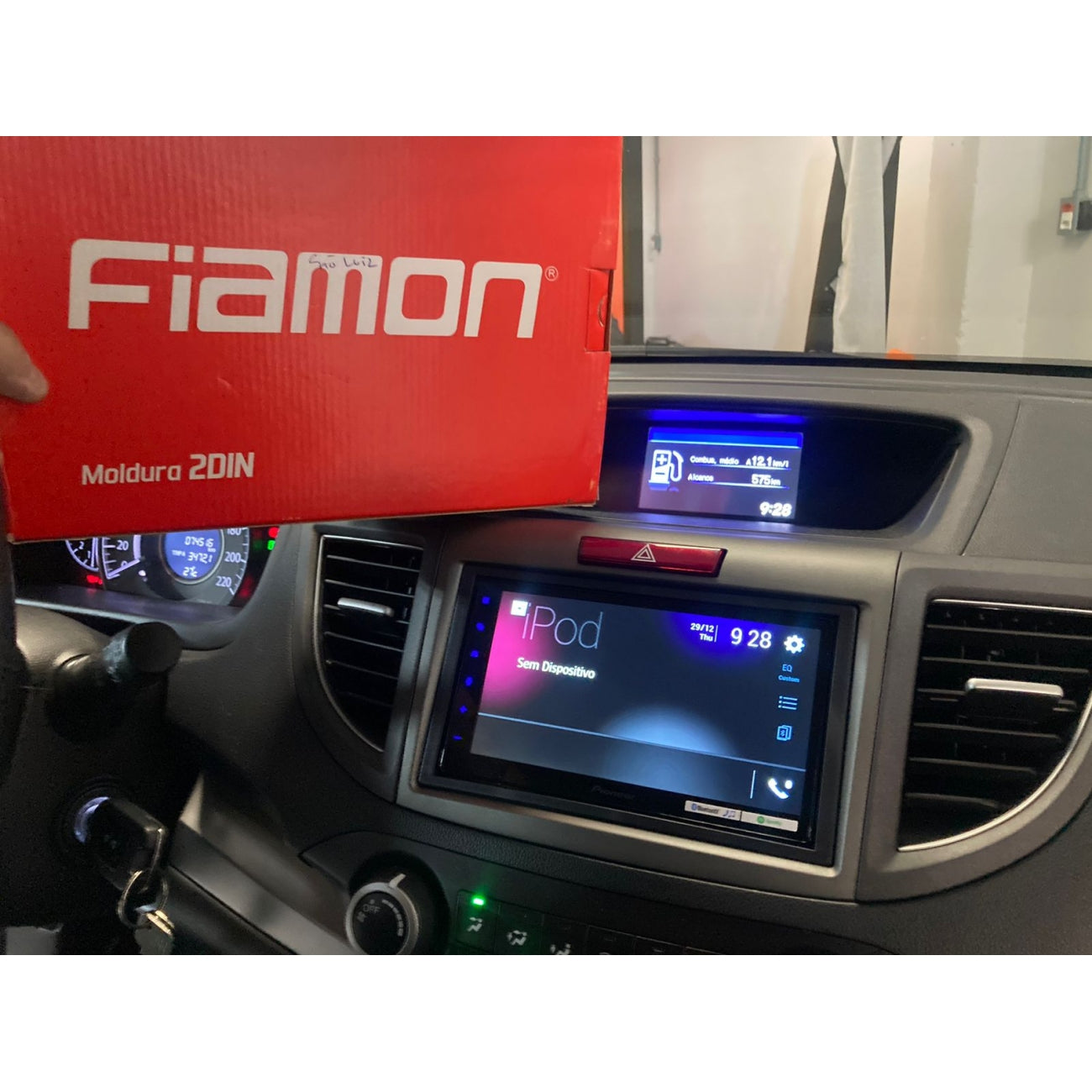 MOLDURA 6.8 E 7 HONDA CR-V 2012-2016 PRETO