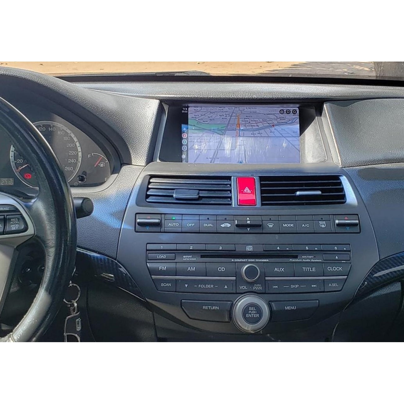 MOLDURA 6.8 E 7 HONDA ACCORD 2008-2014 PRETO