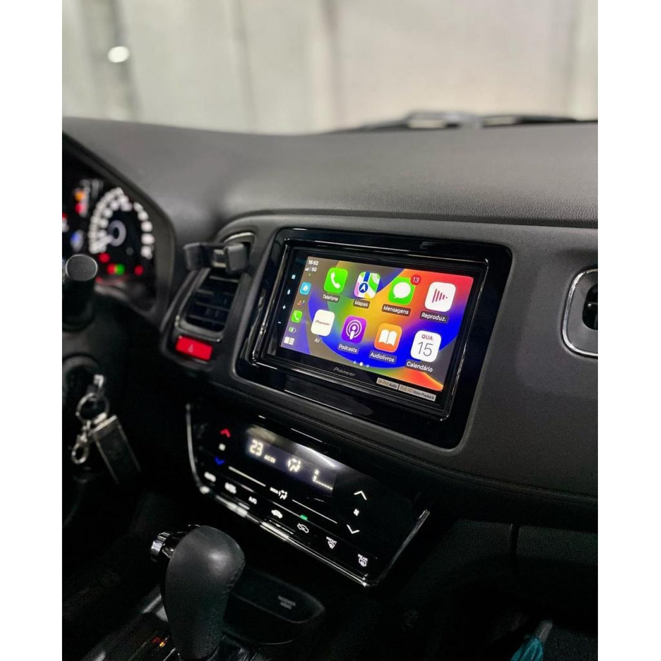 MOLDURA 6.8 E 7 HONDA HR-V 2015-202 BLACK PIANO