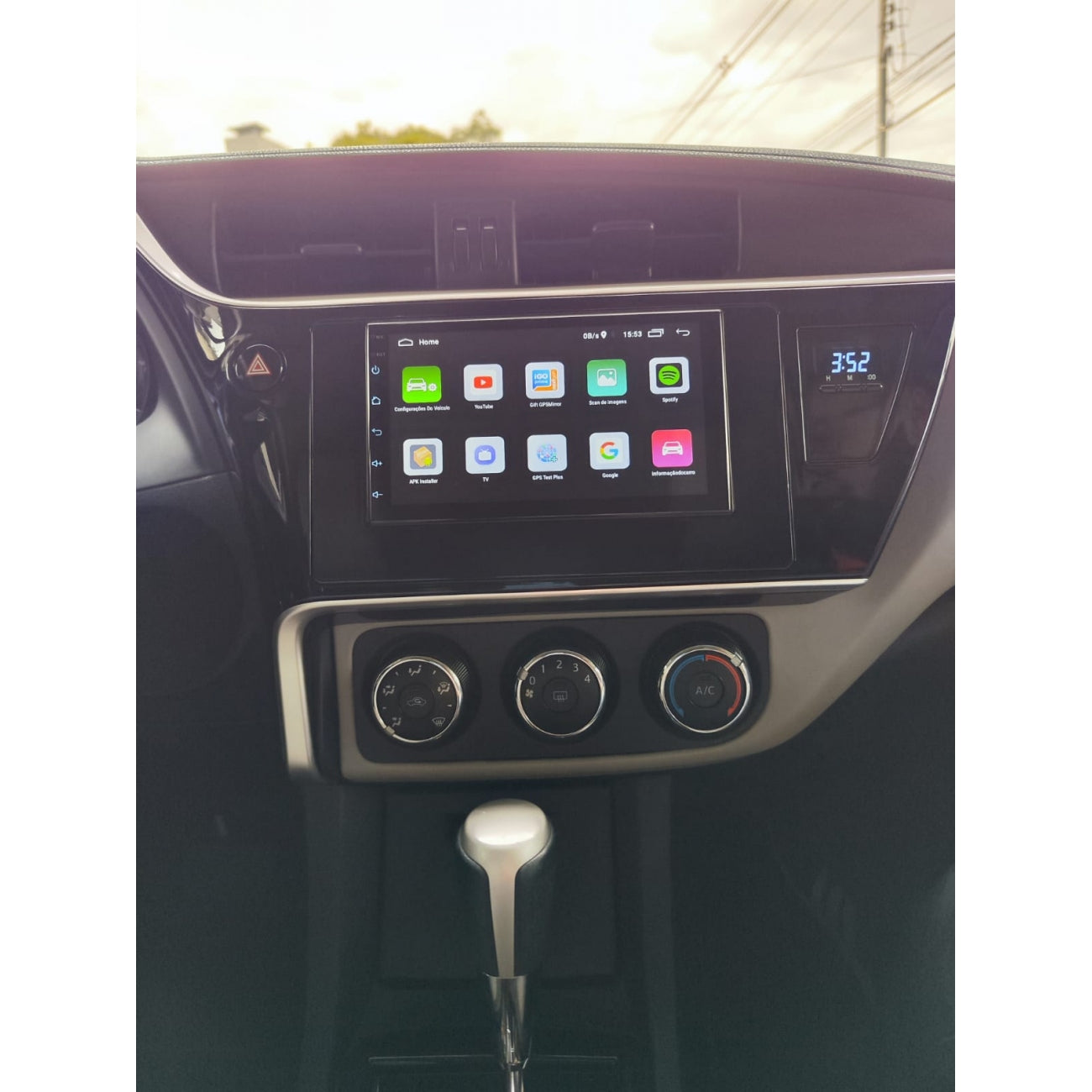 MOLDURA 6.8 E 7 TOYOTA COROLLA 2017-2019 BLACK PIANO