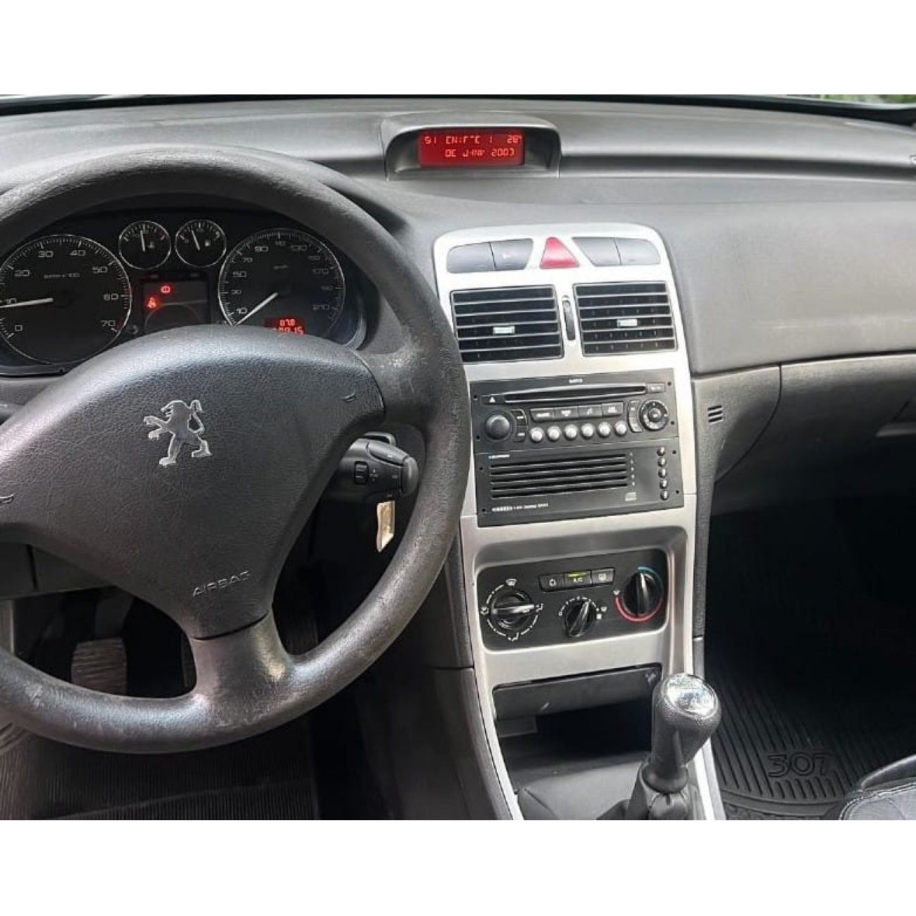 MOLDURA 9 PEUGEOT 307 2001-2008 PRATA