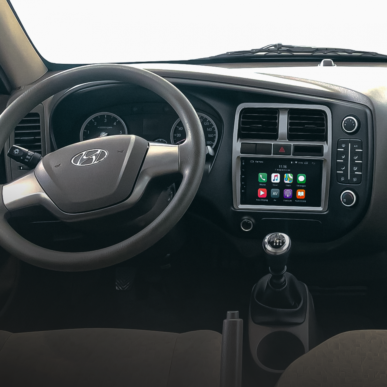 MOLDURA 6.8 E 7 HYUNDAI HR 2020+ AR DIGITAL PRATA