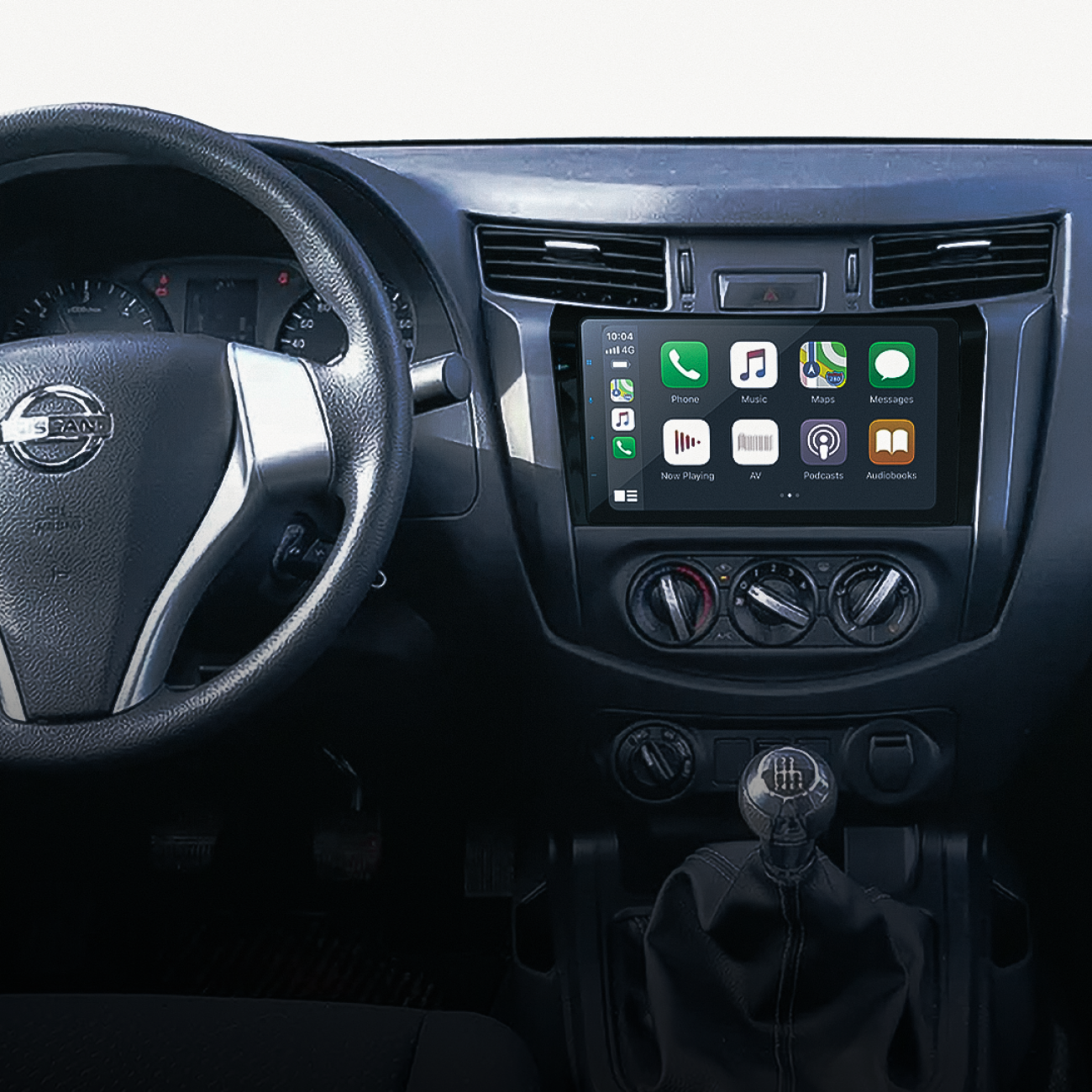 MOLDURA 9 FLUTUANTE NISSAN FRONTIER 2017+ BLACK PIANO