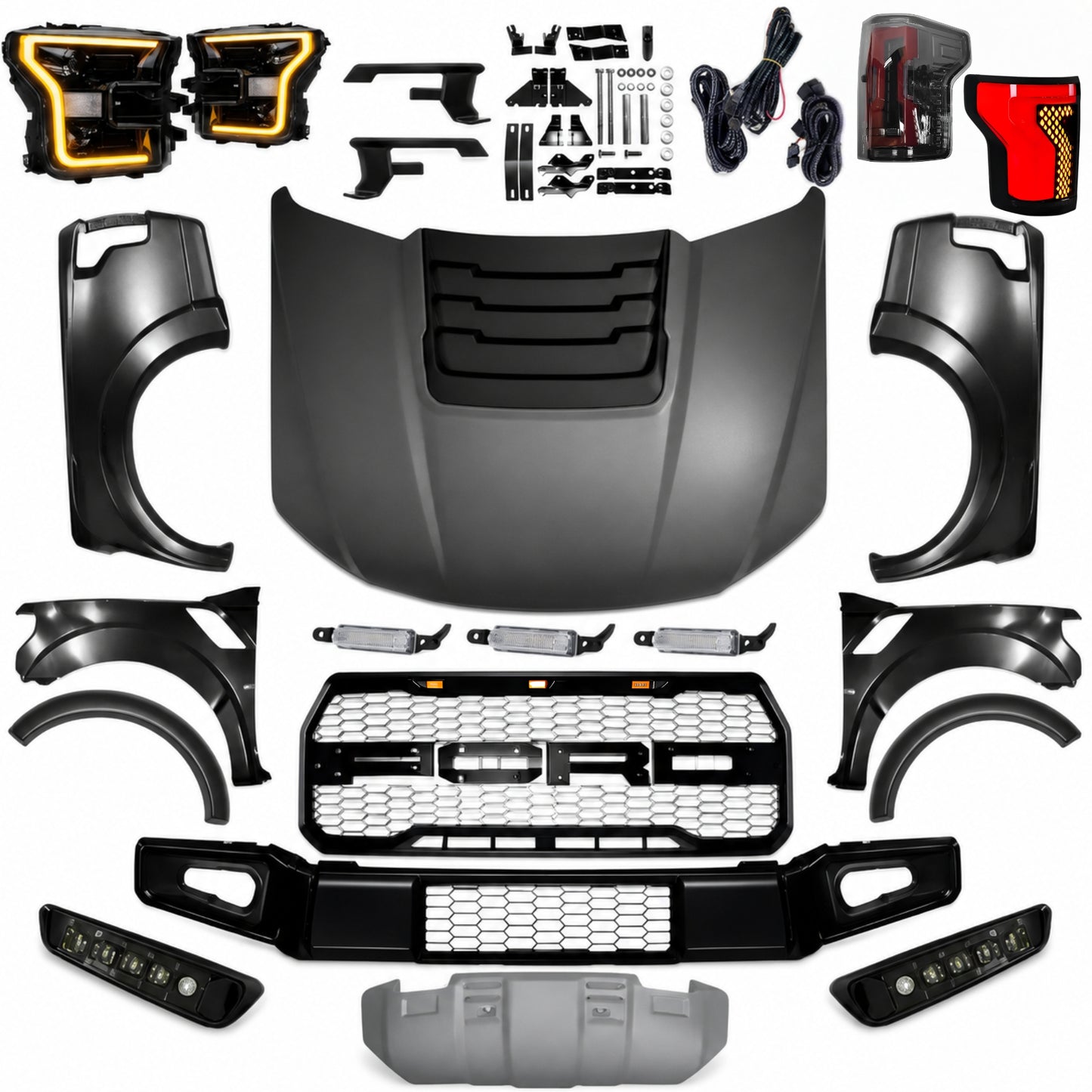 Kit transformação Ford Ranger 2013+ para F-150 Raptor